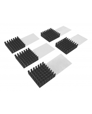 qnap systems HEATSINK F M.2 SSD MODULE 5PCS/15X15MM BLACK SELF ADHESIVE nr 1