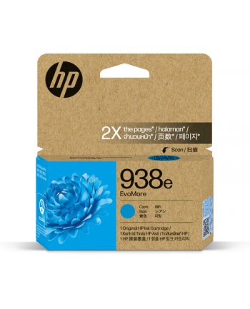 hp inc. HP 938E EVOMORE CYAN/ORIGINAL INK CARTRIDGE