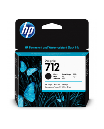 hp inc. HP 712 80-ML BLACK D-ESIGNJET/INK CARTRIDGE