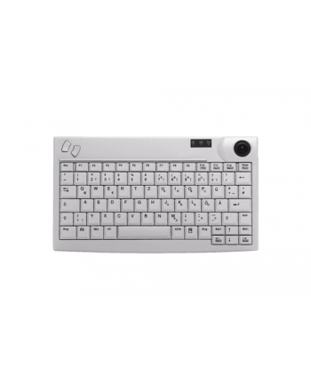 cherry INDUSTRY 4.0 MINI TRACKBALL/KEYBOARD USB LIGHT GREY