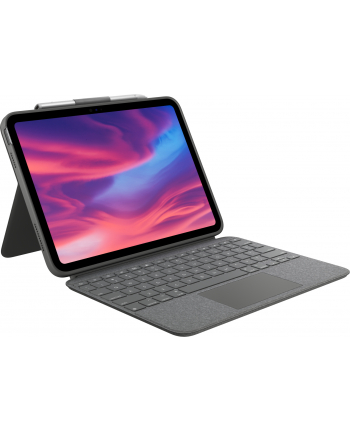 logitech COMBO TOUCH FOR IPAD (10TH GEN)/OXFORD GREY PAN - NORDIC-613