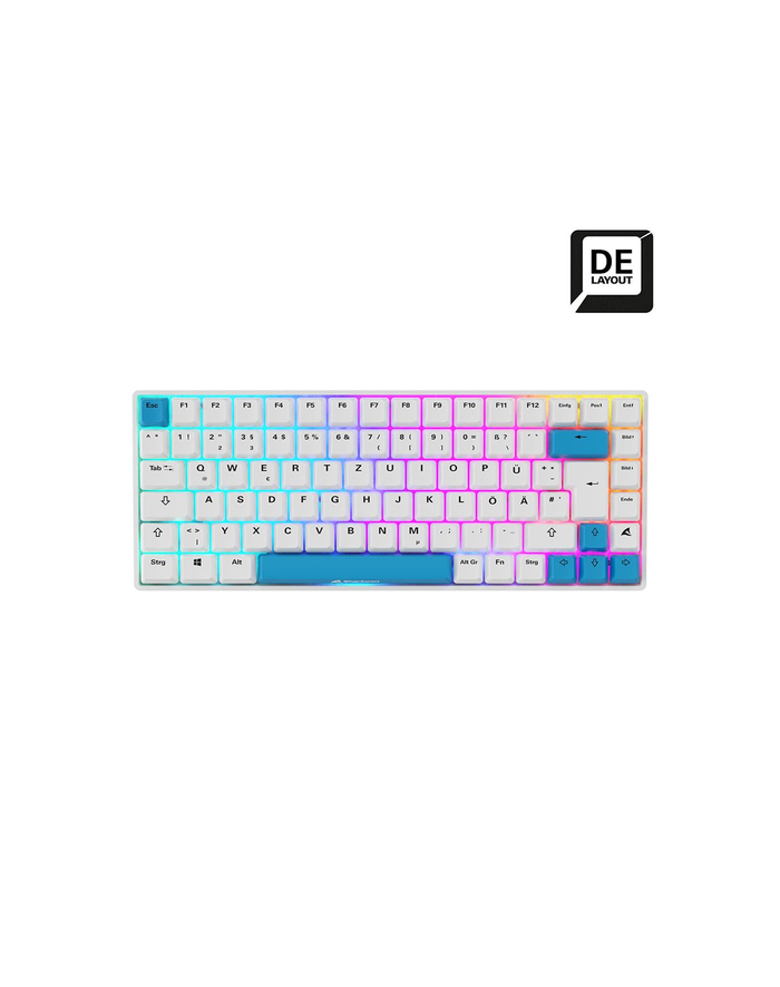 sharkoon SKILLER SGK50 S3 PBT WHITE/HOT-SWAP/75 LAYOUT/SPIRALCAB główny