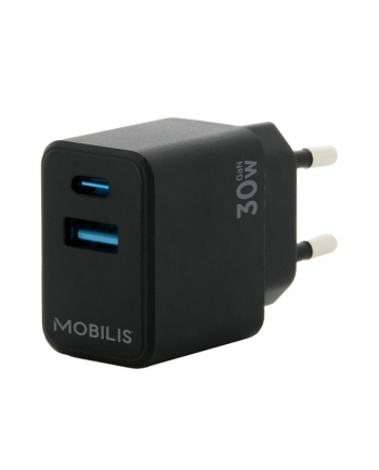 mobilis WALL CHARGER - 30W - 1 USB A +/1 USB C - GAN