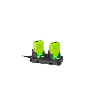 zebra evm RS2100 2-SLOT SCANNER CHARGER, ALLOWS CHARGING OF 2 RS2100 WEARABLE SCANNERS. REQ.AC POWER SUPPLY AND USB-C TO USB-A CABLE