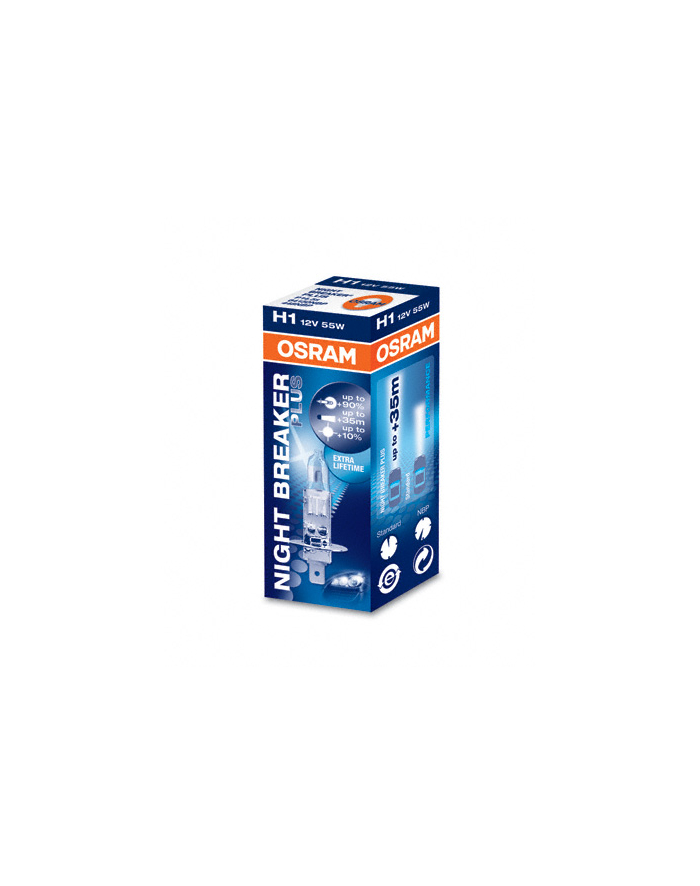Żarówka halogenowa samochodowa NIGHT BREAKER PLUS H1 BOX główny