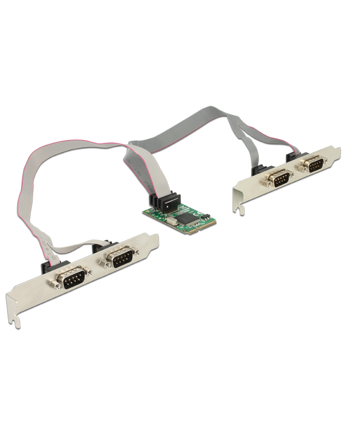 Delock Adapter Mini PCIe Karte 'gt;4 x Seriell RS-232+++ główny