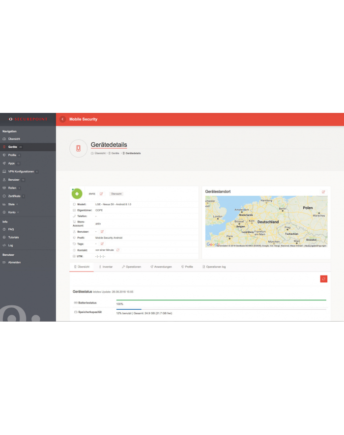 Securepoint Infinity-Lizenz Mobile Security 50-99 Devices (12 Monate MVL) główny