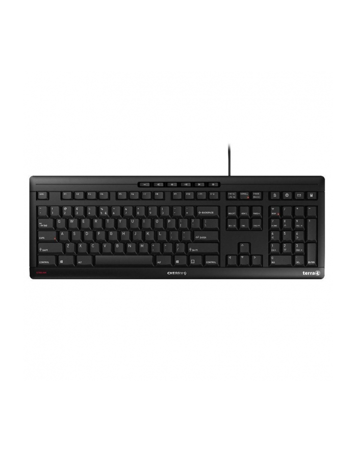 wortmann ag TERRA Keyboard 3500 Corded [D-E] USB Kolor: CZARNY baugleich zum Cherry Stream Keyboard JK-8500D-E-2 główny