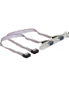 Delock Slotblech Seriell 2-Port DB9 extern +++ Kabellänge 27cm, Belegung: 1:1 - nr 9