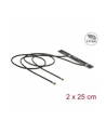 Antenne Doppel WLAN MHF® 4L Stecker WiFi 6 802.11 2 x 25 cm PCB internKlebemontage Delock - nr 6