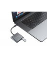 diverse hersteller Adapter USB-C ='gt;HDMI, USB 3.0, USB-C PD (St/Bu) 15cm czarny/Kolor: CZARNY - nr 7