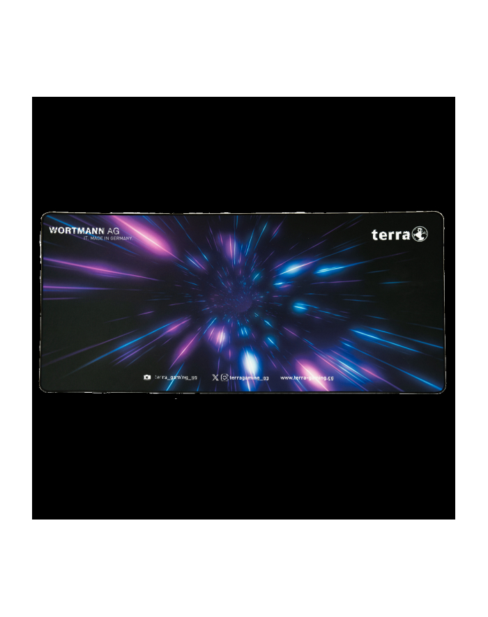 wortmann ag TERRA Mousepad XXL PURE Gaming Kolor: CZARNY/Kolor: CZARNY czarnye Umkettelung; 900 x 400 x 3 mm główny