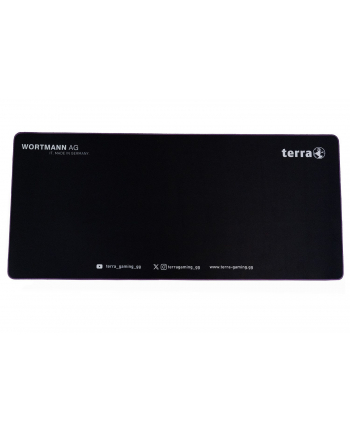 wortmann ag TERRA Mousepad XXL NEON Gaming Kolor: CZARNY/purple lila Umkettelung; 900 x 400 x 3 mm