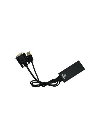 dm technology TERRA VGA zu HDMI Adapter mit Audio czarny/Kolor: CZARNY  USB Typ-A Anschluss