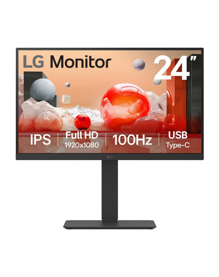 lg electronics LG LCD 24BA650-B 24'' Kolor: CZARNY główny
