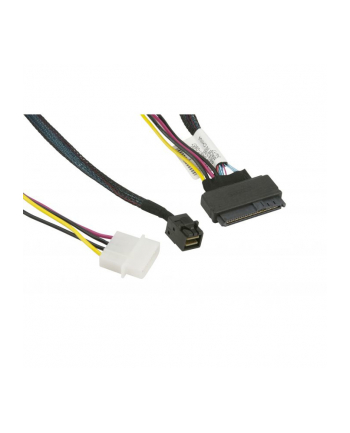 Supermicro Mini SAS HD to PCIe SFF-8639 w/ Power, 55CM, 45CM, 34 AWG,RoHs