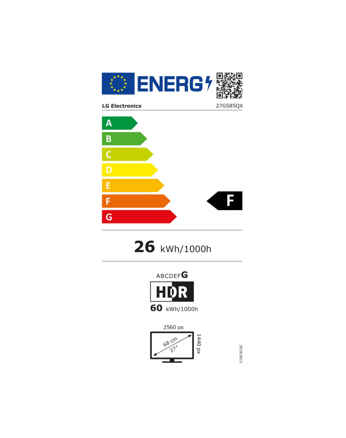 lg electronics LG LCD 27GS85QX-B 27'' Kolor: CZARNY główny