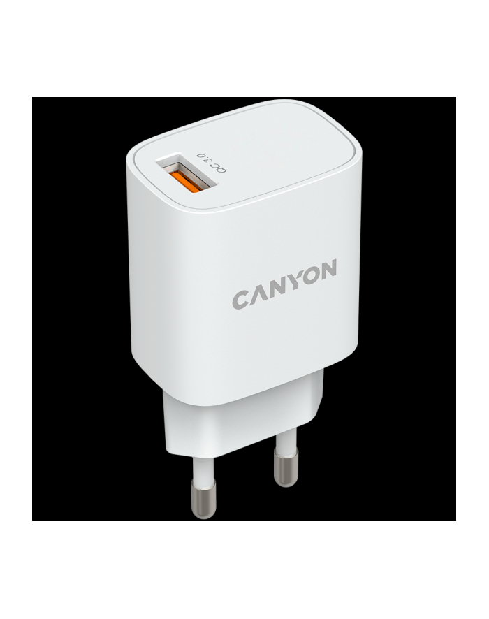 CANYON Ładowarka sieciowa H-18-01 QC 3.0 18W USB-A Biała główny