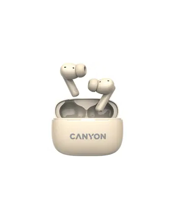 CANYON Słuchawki dokanałowe OnGo TWS-10 ANC i ENC Beżowe