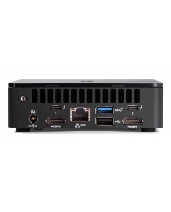 ASUS NUC 12pro/RNUC12WSKI700002I/Intel Core i7-1260P/Intel Iris Xe Graphics/4xUSB/M.2 22x80 NVMe; 22x42 SATA/2,5Gbe LAN/2xHDMI/ 2x Thunderbolt 4 (USB-C+DP)/no Storage/no RAM/AX211.NGWG.NV/no OS/(wersja europejska) Cord/Slim Kit(L6)/EAN:4711387504550