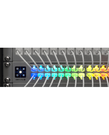Ubiquiti UACC-Cable-Patch-EL-2M-W Nano-thin patch cable with 2.5 GbE support designed to show Etherlighting effects nr 1