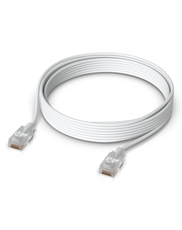 Ubiquiti UACC-Cable-Patch-EL-5M-W Nano-thin patch cable with 2.5 GbE support designed to show Etherlighting effects główny