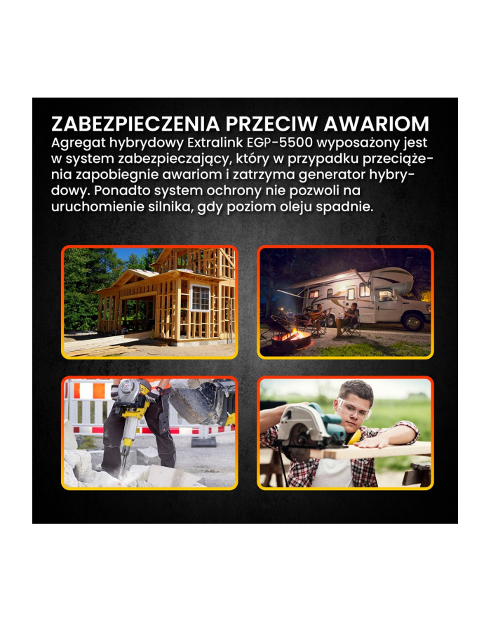 EXTRALINK AGREGAT BENZYNOWY EGP-5500 5,5 KW główny