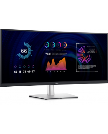 no name Dell Ultrawide Curved Monitor  P3424WE  34 ''; IPS WQHD 21:9 5 ms 300 cd/m2 Silver, Black HDMI ports quantity 1 60 Hz