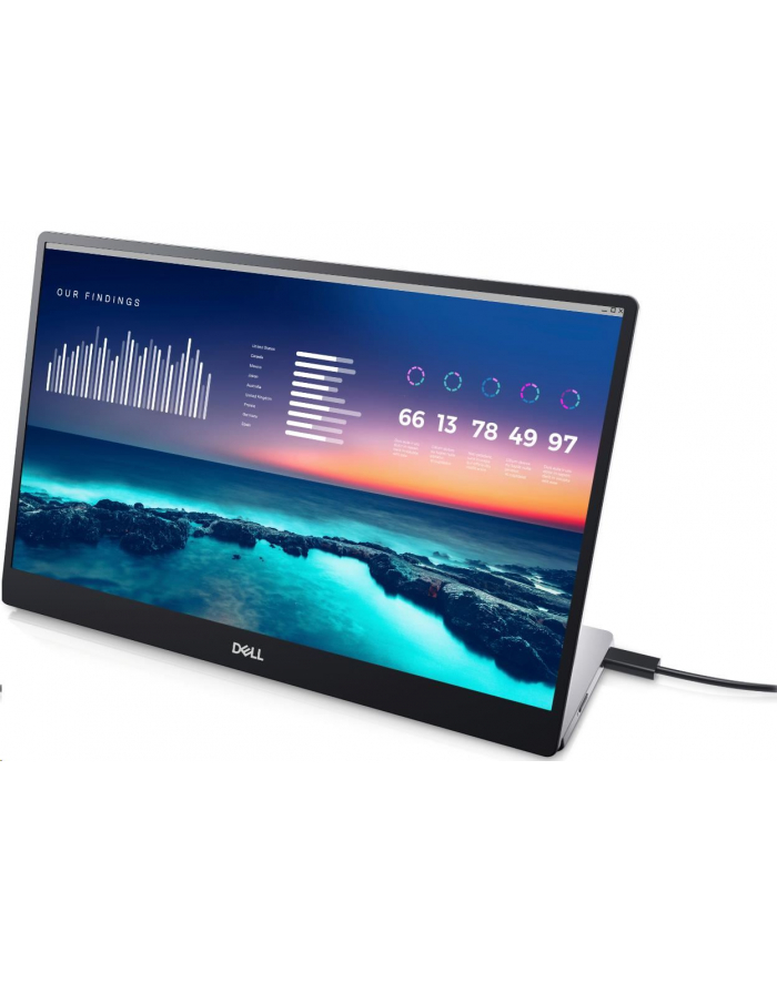 no name Dell Portable Monitor P1424H 14 ''; LCD FHD 16:9 6 ms 300 cd/m2 Silver N/A Hz główny