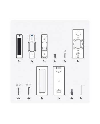 Ubiquiti Second-generation NFC card reader and intercom, Doorbell for unlock with video of visitor and two-way intercom