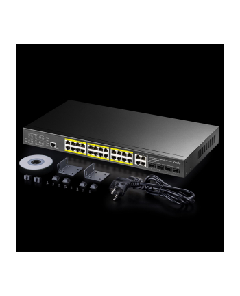 Switch CUDY GS2028PS4-300W 24-Port Gigabit L2 Managed PoE+ 300W  4x Gigabit Combo Ports
