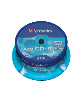 CD-R VERBATIM 52X 700MB CRYSTAL CAKE 25