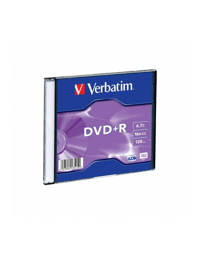 DVD+R VERBATIM 43515 4.7GB 16x SLIM 1 SZT główny