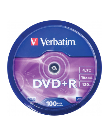 DVD+R Verbatim 4.7GB 16xSpeed (Cake 100szt)