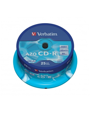 CD-R VERBATIM 52X 700MB CRYSTAL CAKE 25