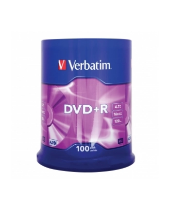 DVD+R Verbatim 4.7GB 16xSpeed (Cake 100szt)