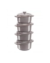 zwilling Staub Mini Cocotte Okrągły, 4 szt - 200 ml, Antyczny szary - nr 5