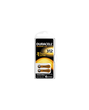 Bateria Duracell słuchowa HA312 P6