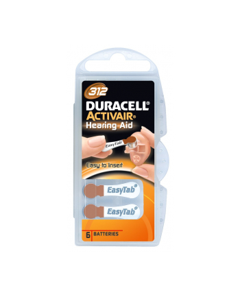 Bateria Duracell słuchowa HA312 P6 nr 1
