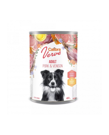 CALIBRA DOG VERVE GF ADULT PORK 'amp; VENISON- mokra karma dla psa - 400G