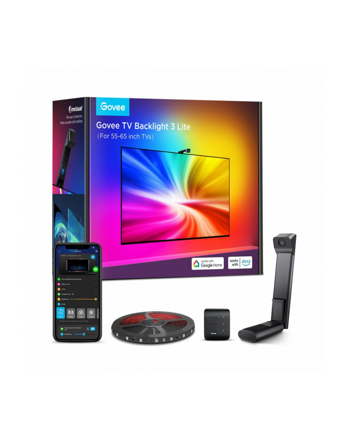 no name Govee H6099 TV Backlight 3 Lite | Podświetlenie LED | dla TV 55-65 cali, RGBICW, Wi-Fi+Bluetooth główny