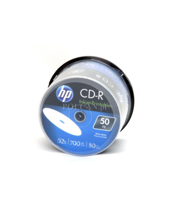 HP CD-R | 700MB | x52 | spindel 50 WHITE FF  InkJet Printable 14223 główny