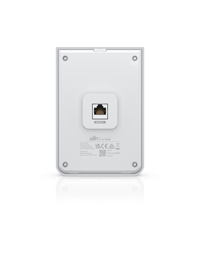 ubiquiti Acces Point Wi-Fi  6 Ubiquti UniFi U6 In-Wall 24GHz(2x2)/5GHz(4x4)/6GHz(–) PoE+/PoE 4x1G 1x2,5G główny