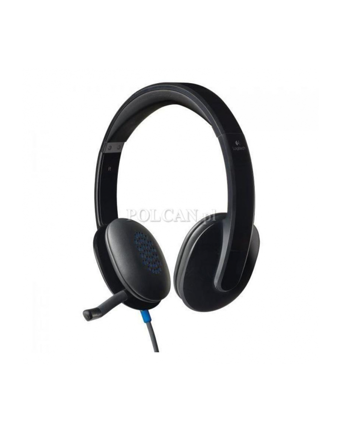 Słuchawki Logitech Headset H540  BLACK USB z mikrofonem główny