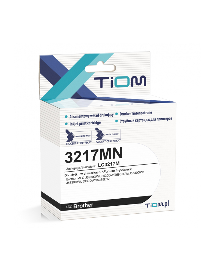 Tusz Tiom do Bczerwonyher 3217MN | LC3217M | 550 str. | magenta główny