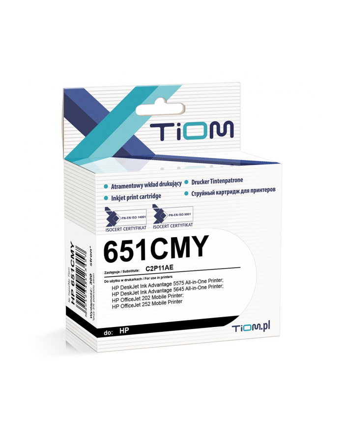 Tusz Tiom do HP 651CMY | C2P11AE | 20ml | color główny