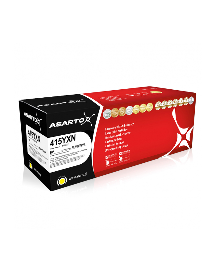 Toner Asarto do HP 415YXN | W2032X | 6000 str. | yellow | AKTUALNY CHIP główny