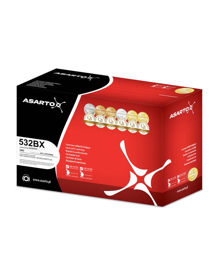 Toner Asarto do OKI 532BX | 46490608 | 7000 str. | Kolor: CZARNY główny