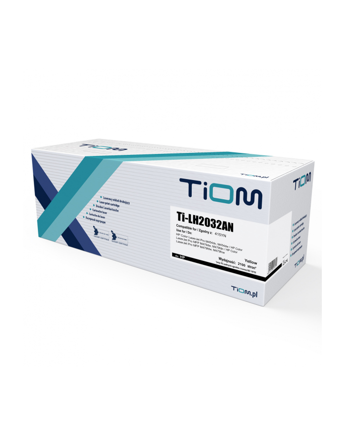 Toner Tiom do HP 415YN | W2032A | 2100 str. | yellow | AKTUALNY CHIP główny