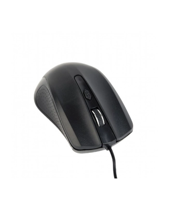 gembird Mysz optyczna czarna/USB kabel 1.8m